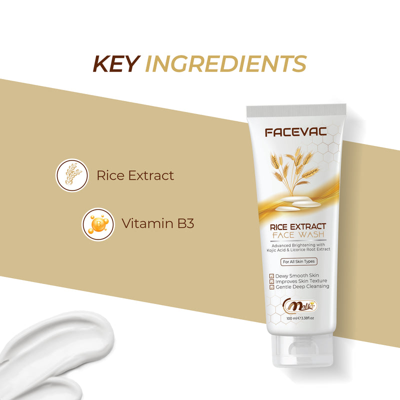 FaceVac- Rice Extract Facewash