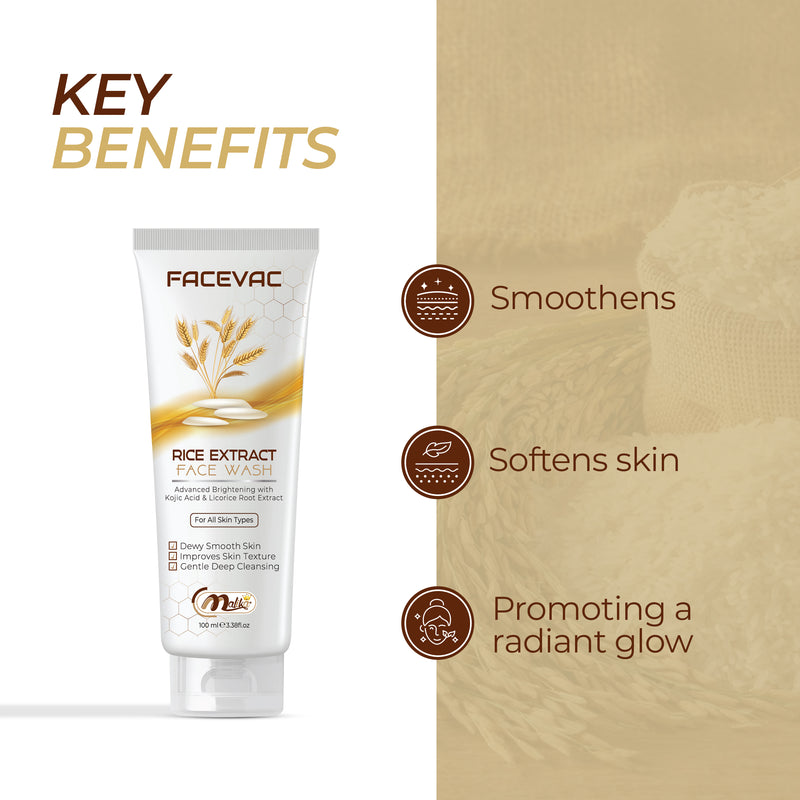 FaceVac- Rice Extract Facewash