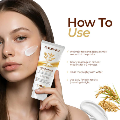 FaceVac- Rice Extract Facewash
